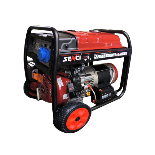 Генераторна установка SC17000R бензин 8кВт, 230В, електростарт+відд. запуск, Senci  фото 