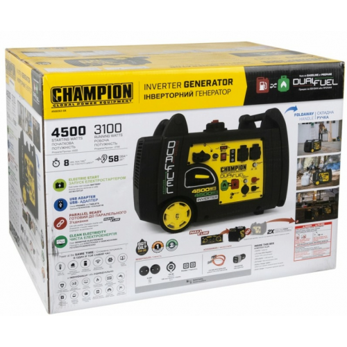 ГИБРИДНЫЙ ИНВЕРТОРНЫЙ ГЕНЕРАТОР CHAMPION C4500IES G фото 11